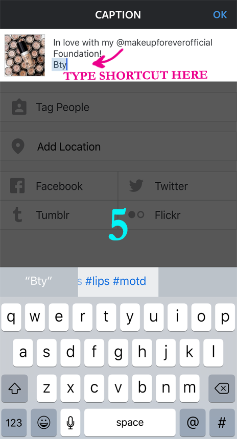 hashtag-shortcut-step5